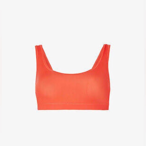 SKIMS Other - SKIMS Jelly Sheer Scoop-Neck Stretch-Woven Bra in Poppy